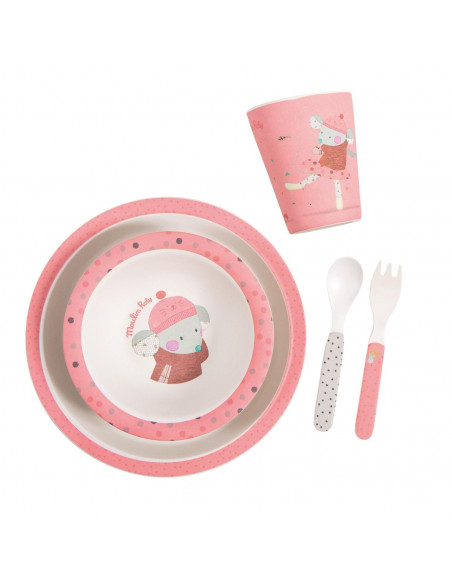 Set vaisselle rose Les jolis trop beaux