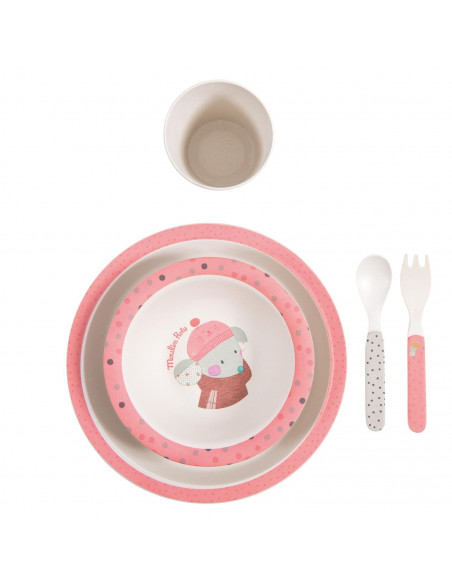 Set vaisselle rose Les jolis trop beaux