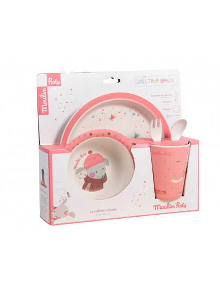 Set vaisselle rose Les jolis trop beaux