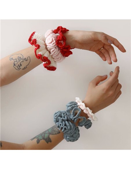Kit DIY MERCERIE - Mes chouchous en crochet - sorbet - La petite épicerie