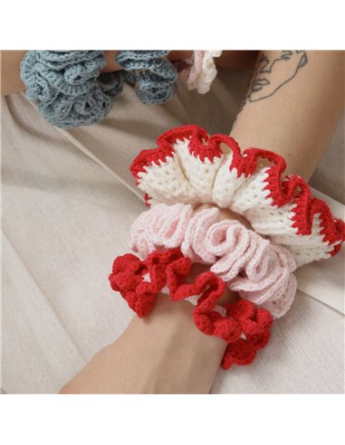 Kit DIY MERCERIE - Mes chouchous en crochet - sorbet - La petite épicerie