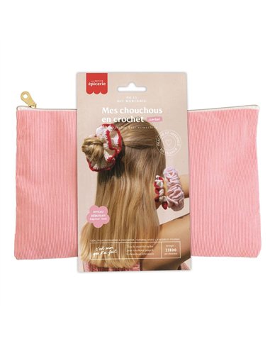 Kit DIY MERCERIE - Mes chouchous en crochet - sorbet - La petite épicerie