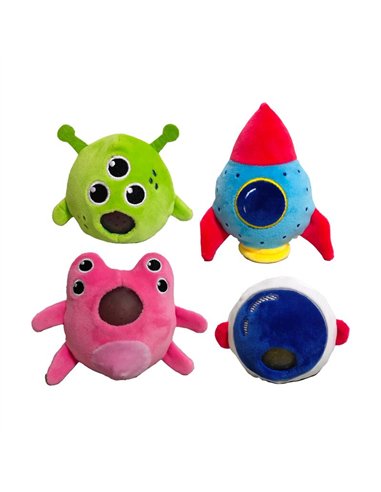 Jouet Peluché à presser Queasy Squeezies Space Cadets - Patrouilleur de l'espace
