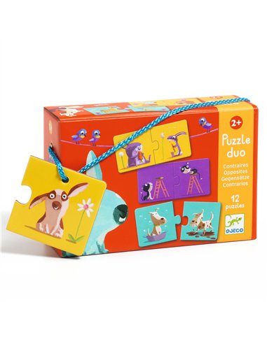 PUZZLE DUO - Puzzle duo Contraires - djeco