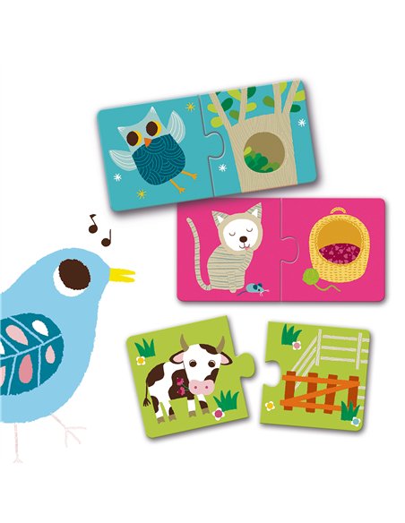 PUZZLE DUO - Puzzle duo Habitat - djeco