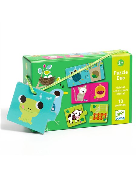 PUZZLE DUO - Puzzle duo Habitat - djeco