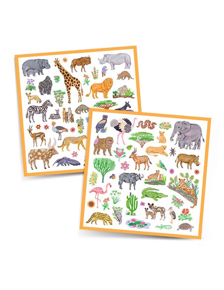 STICKERS PAPIER - Kenya - djeco