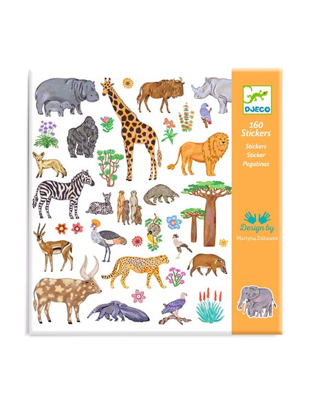 STICKERS PAPIER - Kenya - djeco