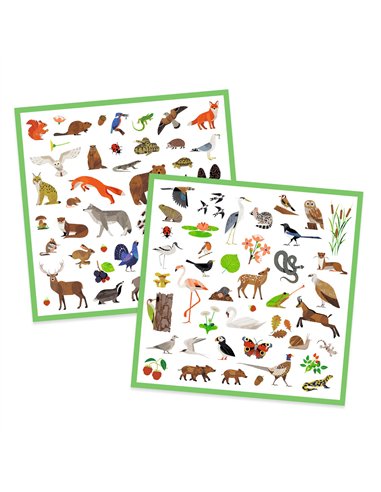 STICKERS PAPIER - FAUNE - Djeco