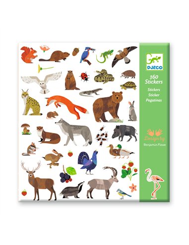 STICKERS PAPIER - FAUNE - Djeco