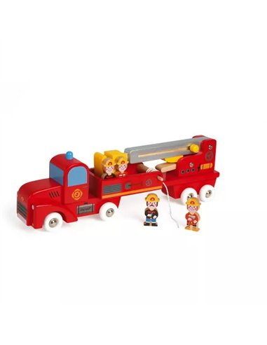 CAMION DE POMPIERS GEANT STORY - Janod
