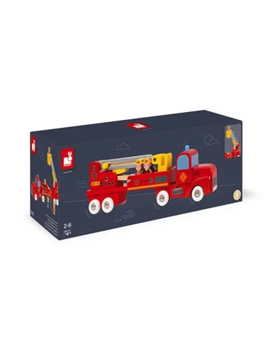 CAMION DE POMPIERS GEANT STORY - Janod
