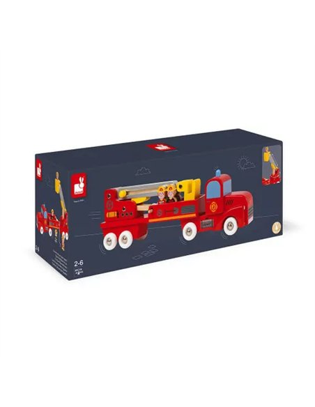 CAMION DE POMPIERS GEANT STORY - Janod