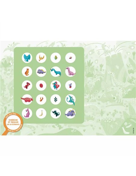 Puzzle cherche et trouve - Les dinosaures - Auzou