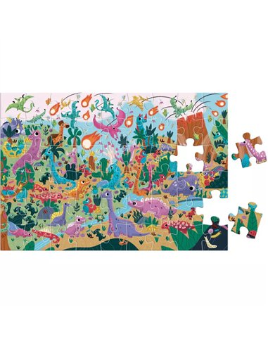Puzzle cherche et trouve - Les dinosaures - Auzou