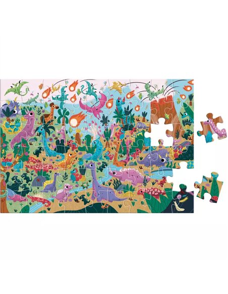 Puzzle cherche et trouve - Les dinosaures - Auzou