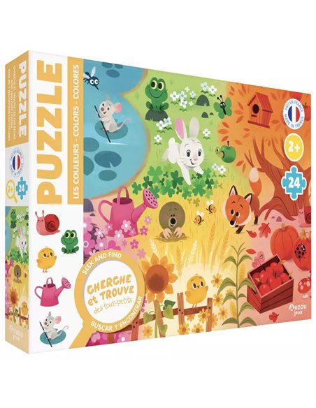 Puzzle cherche et trouve des tout-petits - Les couleurs - Auzou