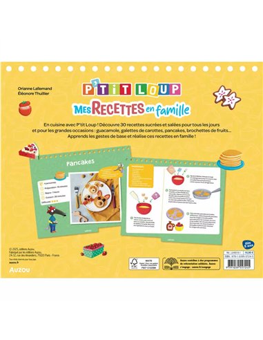 P'tit loup - Mes recettes en famille - Auzou