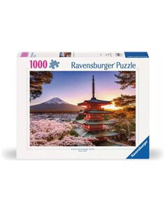Puzzle 1000 pièces - Cerisiers en fleurs du Mont Fuji