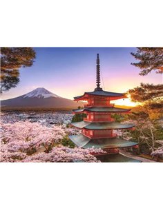 Puzzle 1000 pièces - Cerisiers en fleurs du Mont Fuji 2