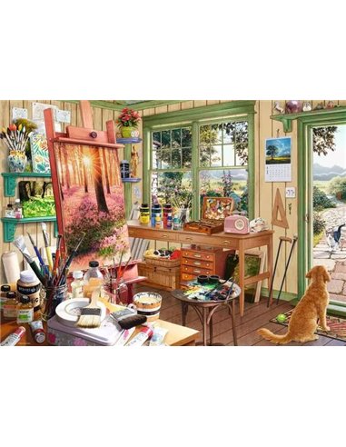 Puzzle 1000 pièces - Cabanon artiste
