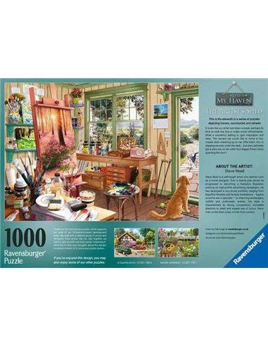 Puzzle 1000 pièces - Cabanon artiste