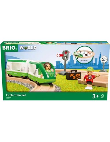 Circuit de train en bois - BRIO World Circuit Voyageur