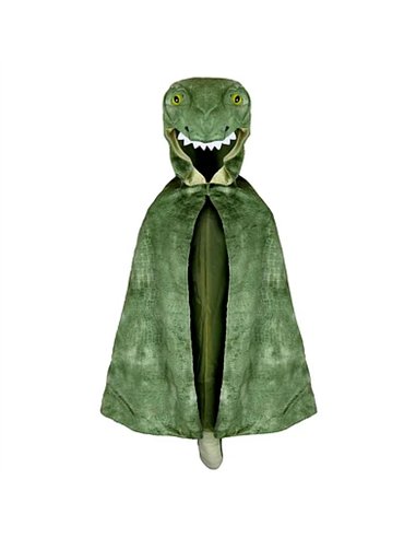 Cape de T. Rex avec capuche, taille 4-5 ans