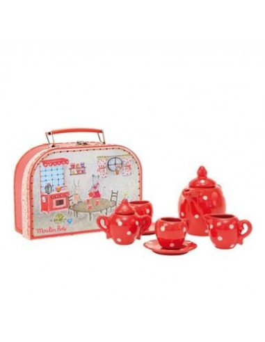 Valise dînette à pois La Grande Famille