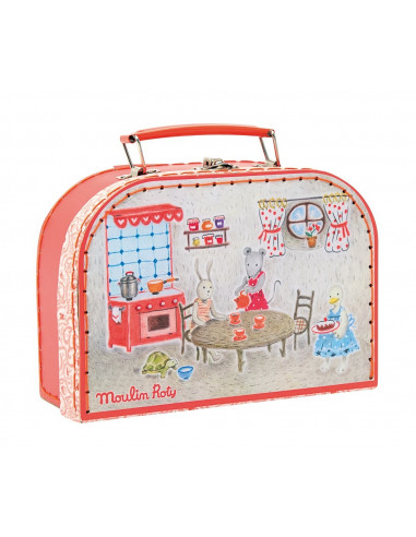 Valise dînette à pois La Grande Famille