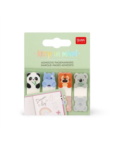 Marque-Pages Adhésifs - Keep in Mind - cute animals - Legami