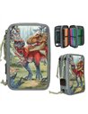 Dino World Trousse à crayons 3 compartiments