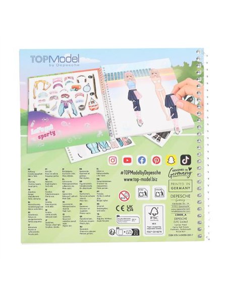 TOPModel Dress Me Up Stickerbook Sports