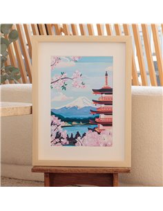 Coffret peinture au numéro - Mont Fuji - La petite épicerie 2