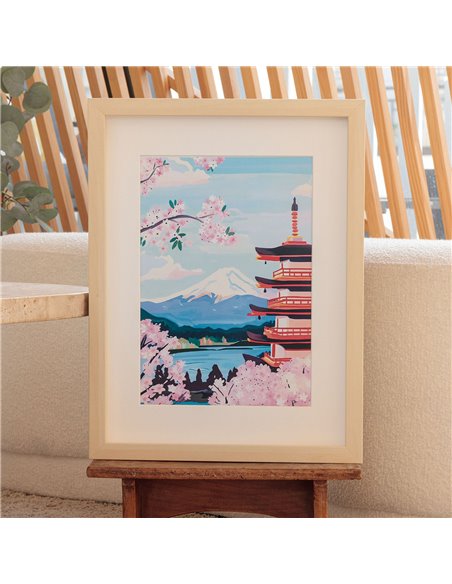Coffret peinture au numéro - Mont Fuji - La petite épicerie