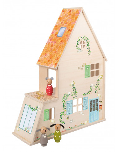 Maison de poupée avec mobilier La Grande Famille