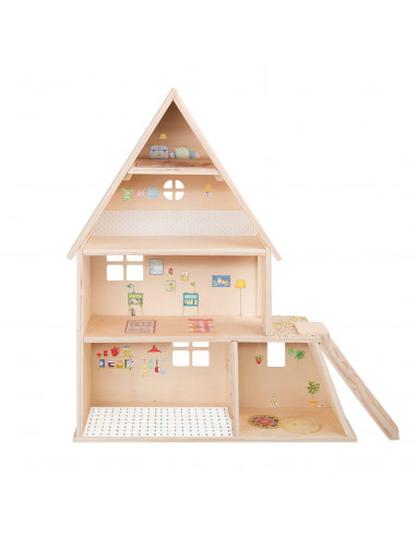 Maison de poupée avec mobilier La Grande Famille