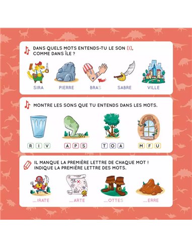 Je lis en maternelle - Les dinos pirates et l'île mystérieuse
