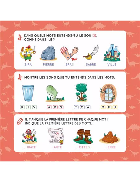 Je lis en maternelle - Les dinos pirates et l'île mystérieuse
