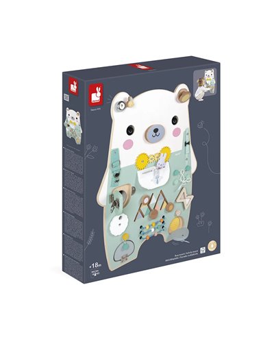 Busy-board Ourson en bois Pure - Janod
