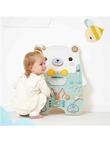 Busy-board Ourson en bois Pure - Janod