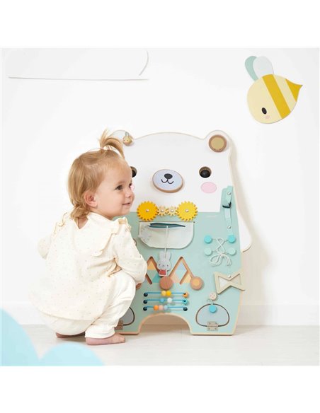 Busy-board Ourson en bois Pure - Janod