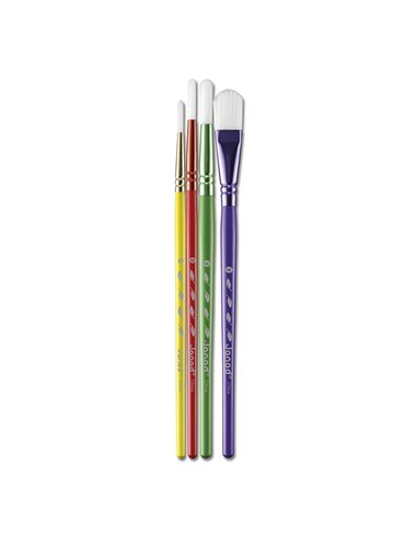 Kit de 4 Pinceaux Synthétiques - Janod