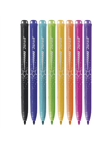 Feutres Pailletés x8 - Janod