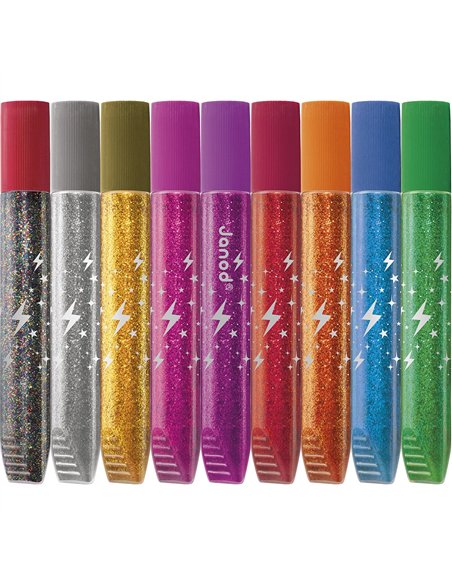 Colle à Paillettes x9 tubes - Janod
