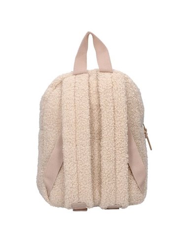 Sac à dos enfant 27x19x8cm lapin bouclette beige