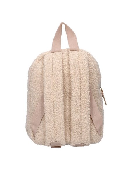 Sac à dos enfant 27x19x8cm lapin bouclette beige