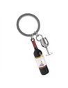 Porte-clés Bouteille de vin et son verre