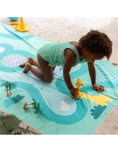 Serviette de jeu - PlayTowel L (180 x 100cm) -  Safari