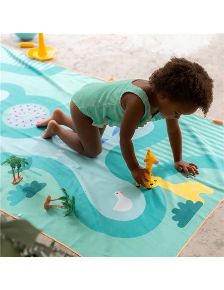 Serviette de jeu - PlayTowel L (180 x 100cm) -  Safari